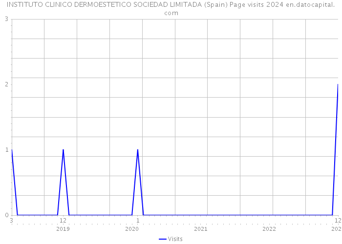 INSTITUTO CLINICO DERMOESTETICO SOCIEDAD LIMITADA (Spain) Page visits 2024 