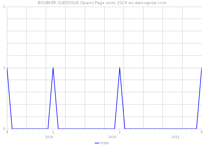 BOUBKER GUESSOUS (Spain) Page visits 2024 