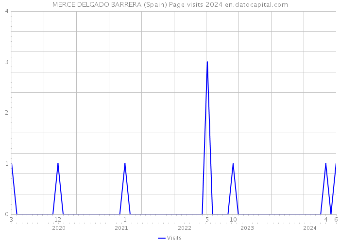 MERCE DELGADO BARRERA (Spain) Page visits 2024 