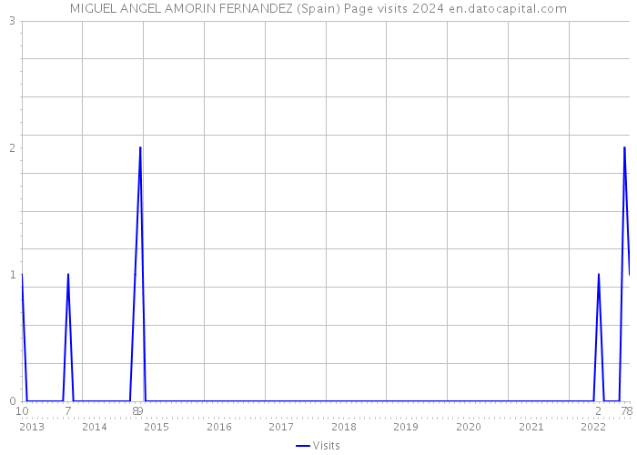MIGUEL ANGEL AMORIN FERNANDEZ (Spain) Page visits 2024 