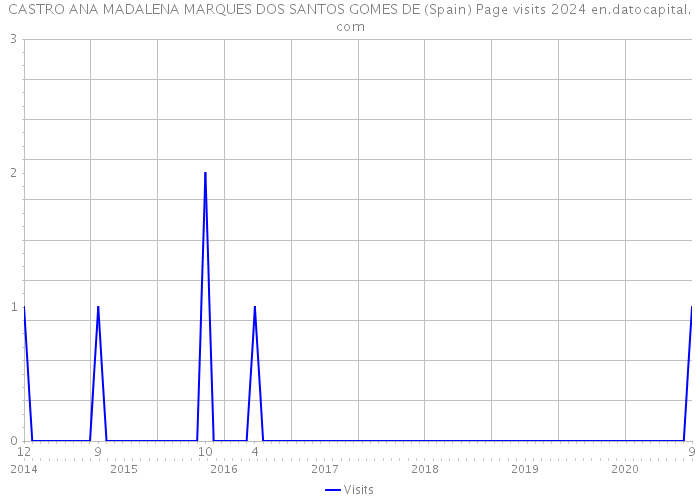 CASTRO ANA MADALENA MARQUES DOS SANTOS GOMES DE (Spain) Page visits 2024 