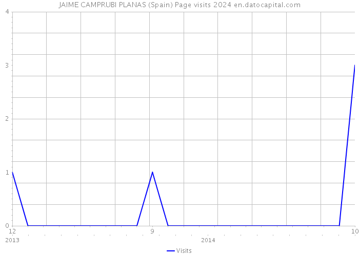 JAIME CAMPRUBI PLANAS (Spain) Page visits 2024 