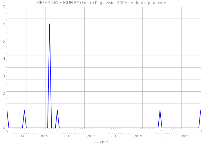 CESAR RIO MIGUELEZ (Spain) Page visits 2024 