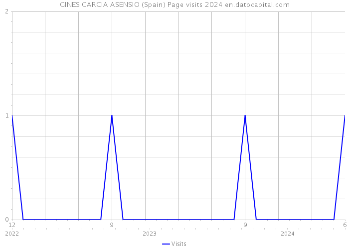 GINES GARCIA ASENSIO (Spain) Page visits 2024 