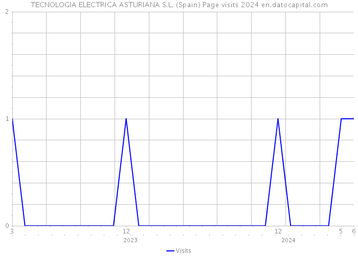 TECNOLOGIA ELECTRICA ASTURIANA S.L. (Spain) Page visits 2024 