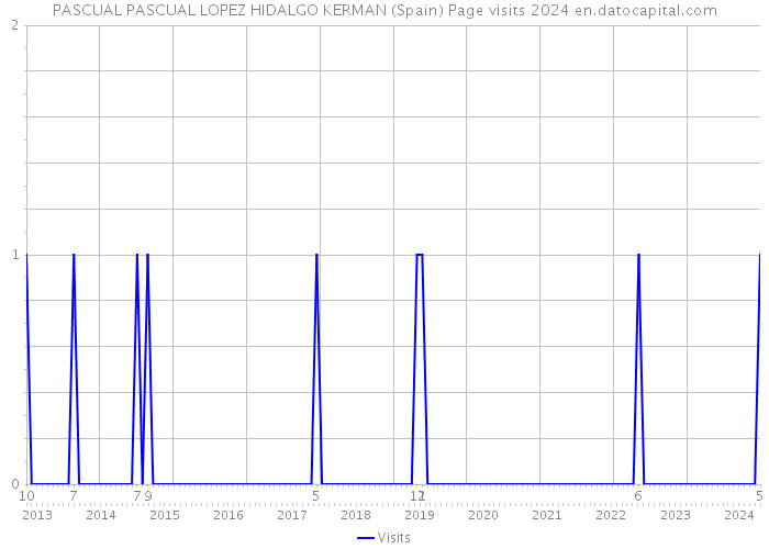 PASCUAL PASCUAL LOPEZ HIDALGO KERMAN (Spain) Page visits 2024 