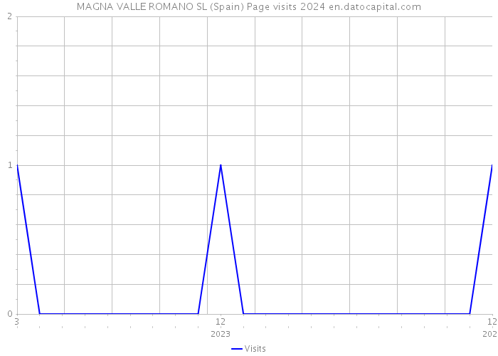 MAGNA VALLE ROMANO SL (Spain) Page visits 2024 