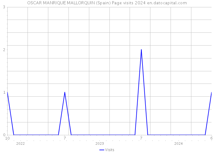OSCAR MANRIQUE MALLORQUIN (Spain) Page visits 2024 
