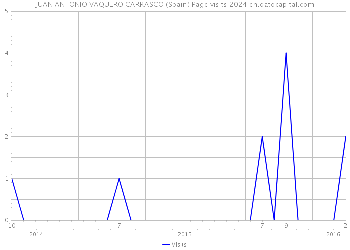 JUAN ANTONIO VAQUERO CARRASCO (Spain) Page visits 2024 
