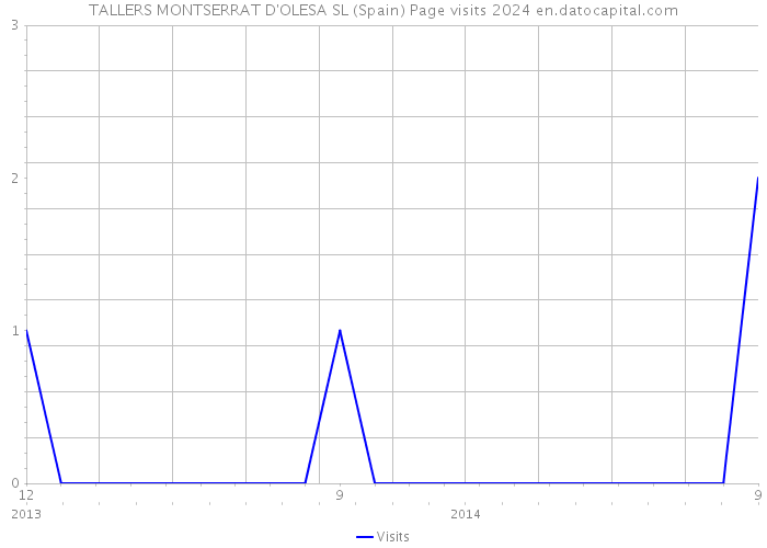 TALLERS MONTSERRAT D'OLESA SL (Spain) Page visits 2024 