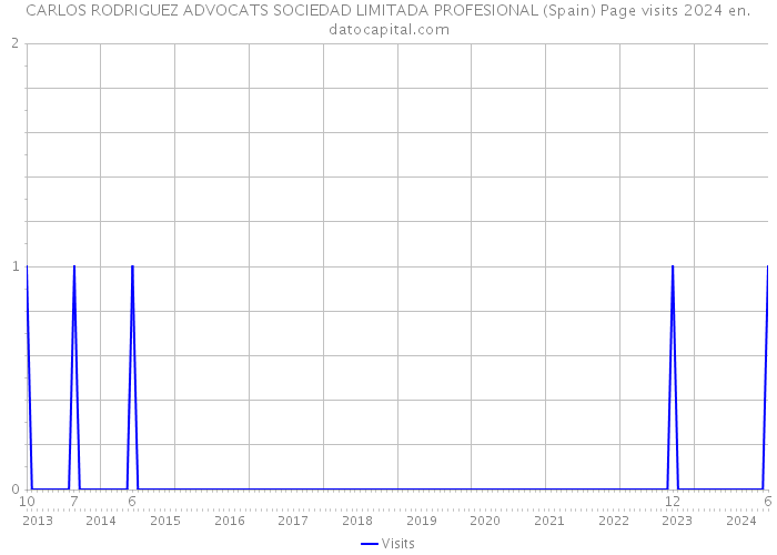 CARLOS RODRIGUEZ ADVOCATS SOCIEDAD LIMITADA PROFESIONAL (Spain) Page visits 2024 