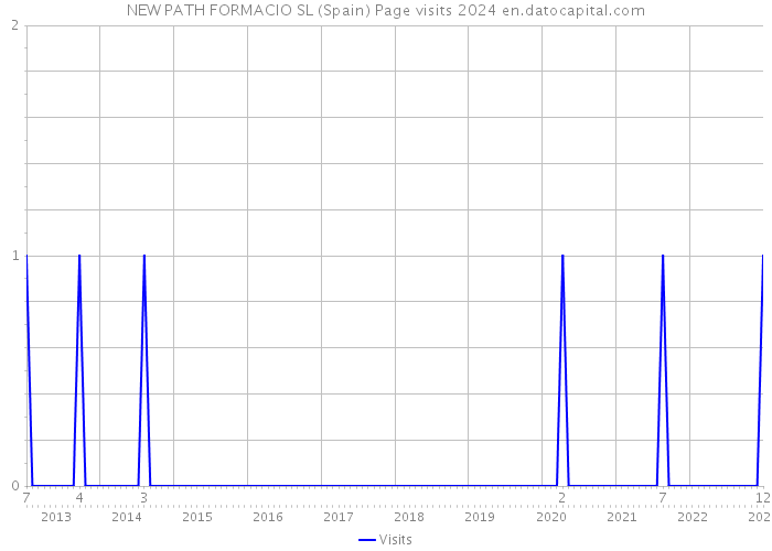 NEW PATH FORMACIO SL (Spain) Page visits 2024 