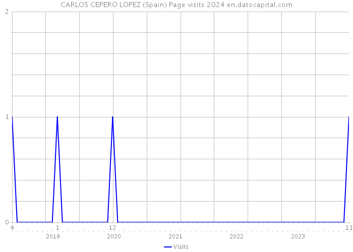 CARLOS CEPERO LOPEZ (Spain) Page visits 2024 