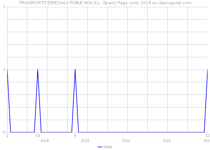 TRANSPORTS ESPECIALS POBLE NOU S.L. (Spain) Page visits 2024 