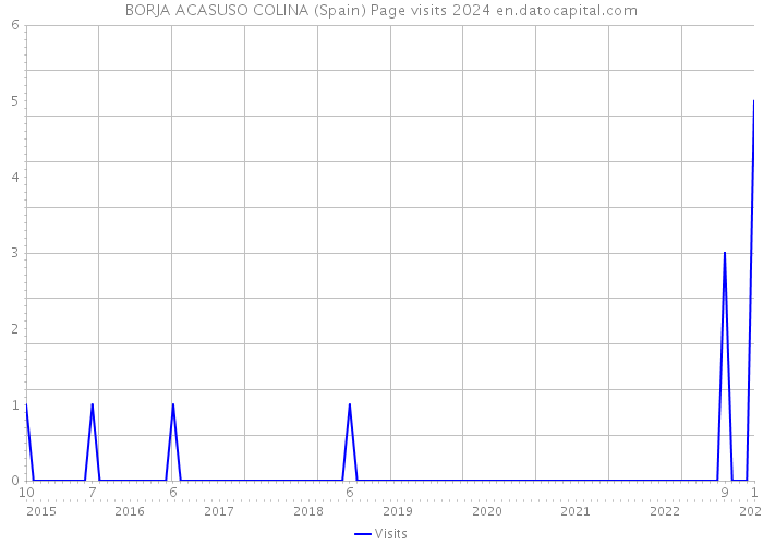 BORJA ACASUSO COLINA (Spain) Page visits 2024 