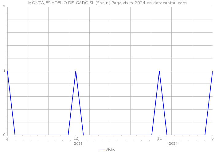 MONTAJES ADELIO DELGADO SL (Spain) Page visits 2024 