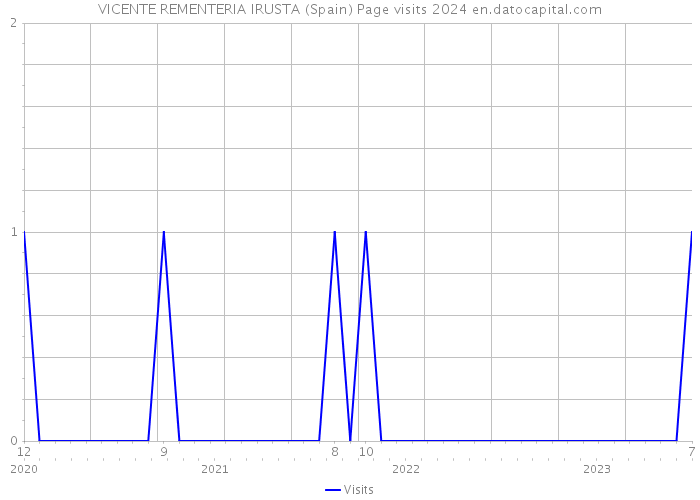 VICENTE REMENTERIA IRUSTA (Spain) Page visits 2024 
