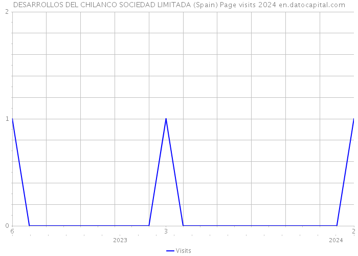 DESARROLLOS DEL CHILANCO SOCIEDAD LIMITADA (Spain) Page visits 2024 