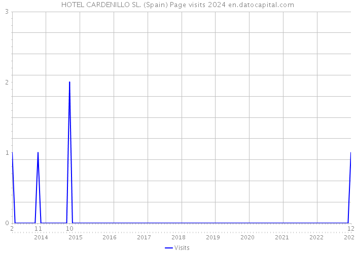HOTEL CARDENILLO SL. (Spain) Page visits 2024 
