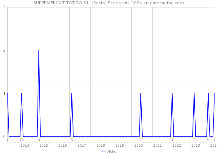 SUPERMERCAT TOT BO S.L. (Spain) Page visits 2024 