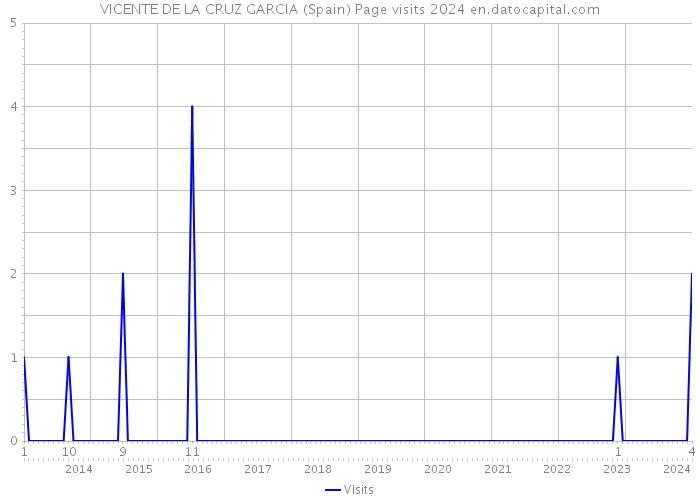 VICENTE DE LA CRUZ GARCIA (Spain) Page visits 2024 