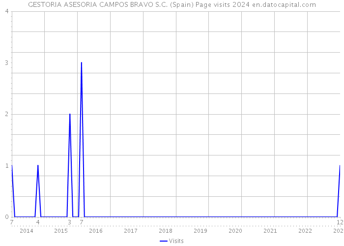 GESTORIA ASESORIA CAMPOS BRAVO S.C. (Spain) Page visits 2024 