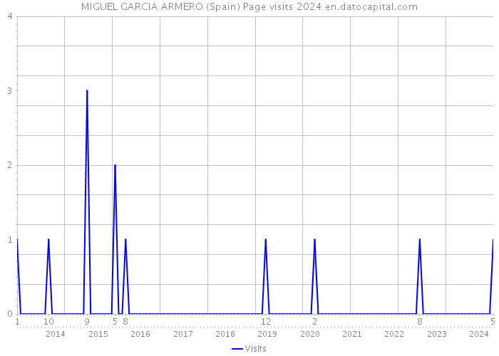 MIGUEL GARCIA ARMERO (Spain) Page visits 2024 