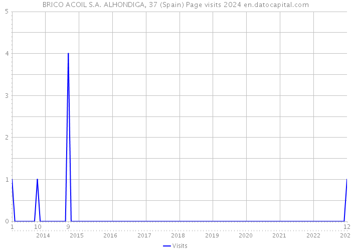 BRICO ACOIL S.A. ALHONDIGA, 37 (Spain) Page visits 2024 