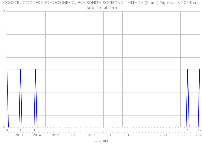 CONSTRUCCIONES PROMOCIONES CUEVA BONITA SOCIEDAD LIMITADA (Spain) Page visits 2024 