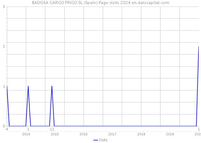 BADOSA CARGO FRIGO SL (Spain) Page visits 2024 