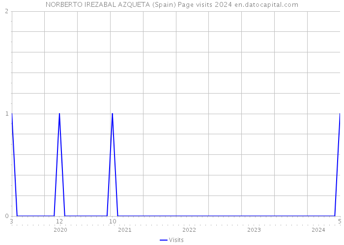 NORBERTO IREZABAL AZQUETA (Spain) Page visits 2024 