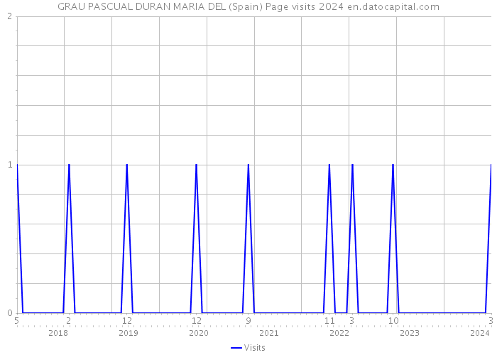 GRAU PASCUAL DURAN MARIA DEL (Spain) Page visits 2024 