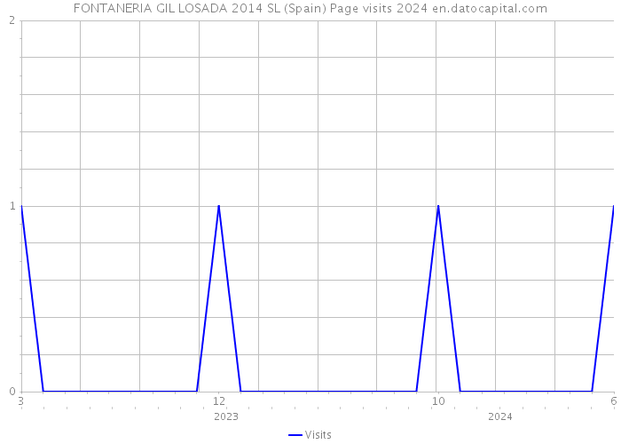 FONTANERIA GIL LOSADA 2014 SL (Spain) Page visits 2024 