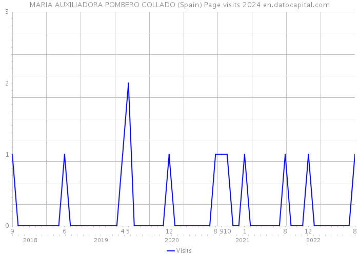 MARIA AUXILIADORA POMBERO COLLADO (Spain) Page visits 2024 