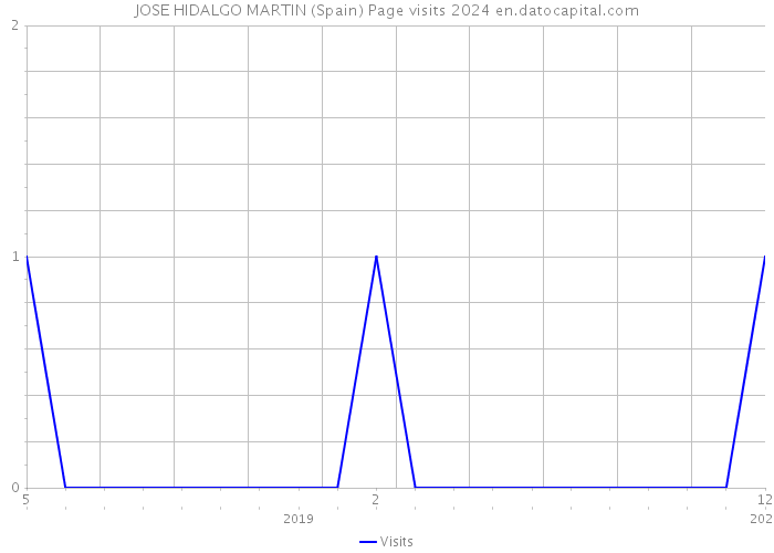 JOSE HIDALGO MARTIN (Spain) Page visits 2024 