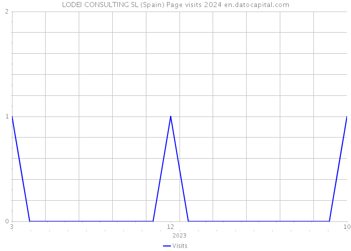 LODEI CONSULTING SL (Spain) Page visits 2024 