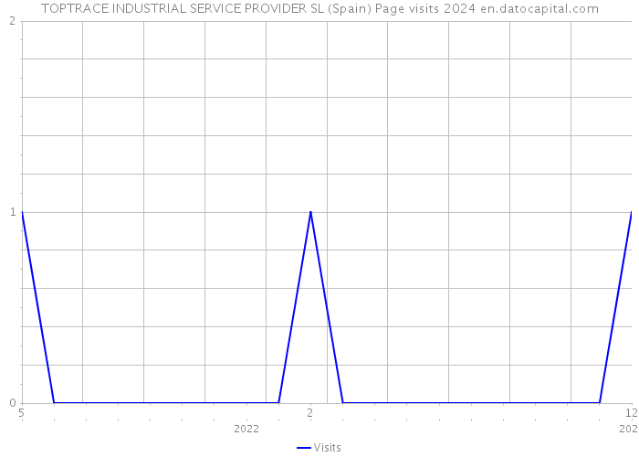 TOPTRACE INDUSTRIAL SERVICE PROVIDER SL (Spain) Page visits 2024 