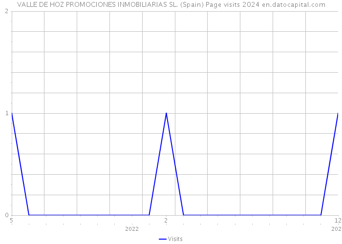 VALLE DE HOZ PROMOCIONES INMOBILIARIAS SL. (Spain) Page visits 2024 