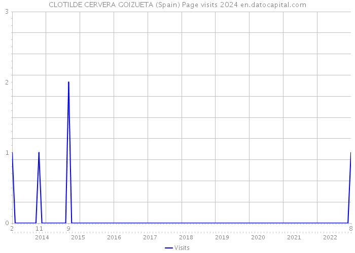 CLOTILDE CERVERA GOIZUETA (Spain) Page visits 2024 