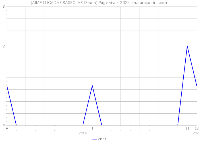 JAIME LLIGADAS BASSOLAS (Spain) Page visits 2024 