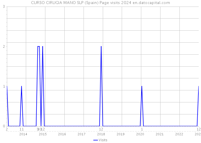 CURSO CIRUGIA MANO SLP (Spain) Page visits 2024 