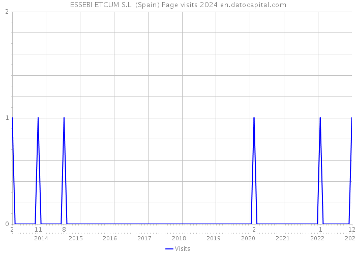 ESSEBI ETCUM S.L. (Spain) Page visits 2024 