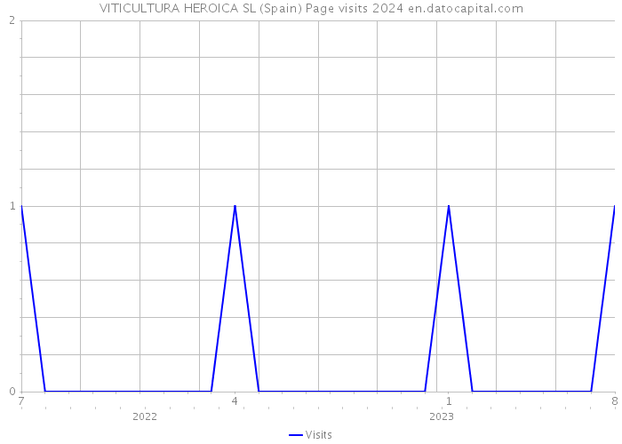 VITICULTURA HEROICA SL (Spain) Page visits 2024 