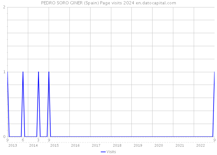 PEDRO SORO GINER (Spain) Page visits 2024 