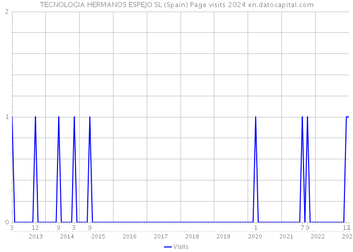 TECNOLOGIA HERMANOS ESPEJO SL (Spain) Page visits 2024 
