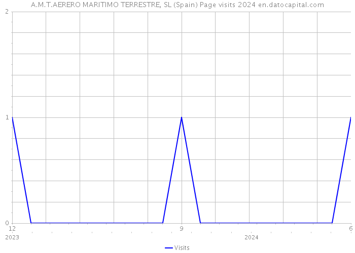 A.M.T.AERERO MARITIMO TERRESTRE, SL (Spain) Page visits 2024 