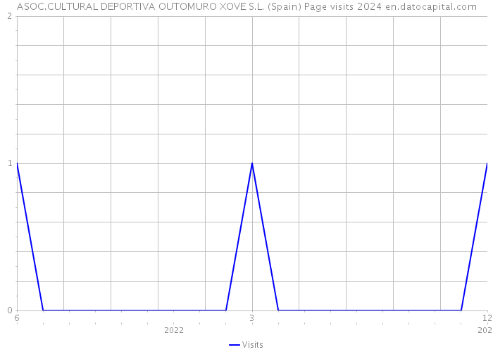 ASOC.CULTURAL DEPORTIVA OUTOMURO XOVE S.L. (Spain) Page visits 2024 