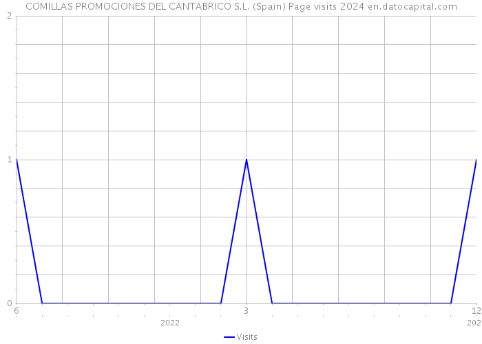 COMILLAS PROMOCIONES DEL CANTABRICO S.L. (Spain) Page visits 2024 