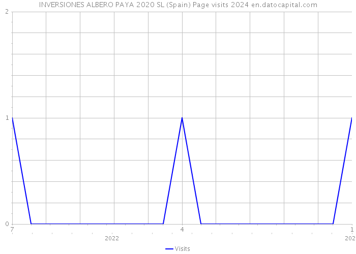 INVERSIONES ALBERO PAYA 2020 SL (Spain) Page visits 2024 