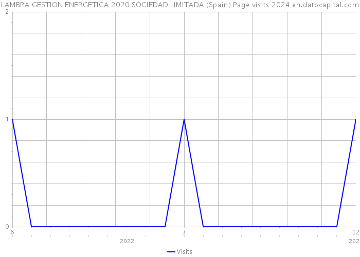 LAMBRA GESTION ENERGETICA 2020 SOCIEDAD LIMITADA (Spain) Page visits 2024 